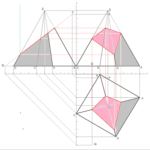 Quadratische Pyramide mit drittprojizierender Ebene