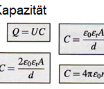 Berechnung von Kapazitäten von Kondensatoren