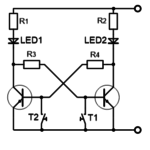 Kippschaltungen mit Transistoren und NE555